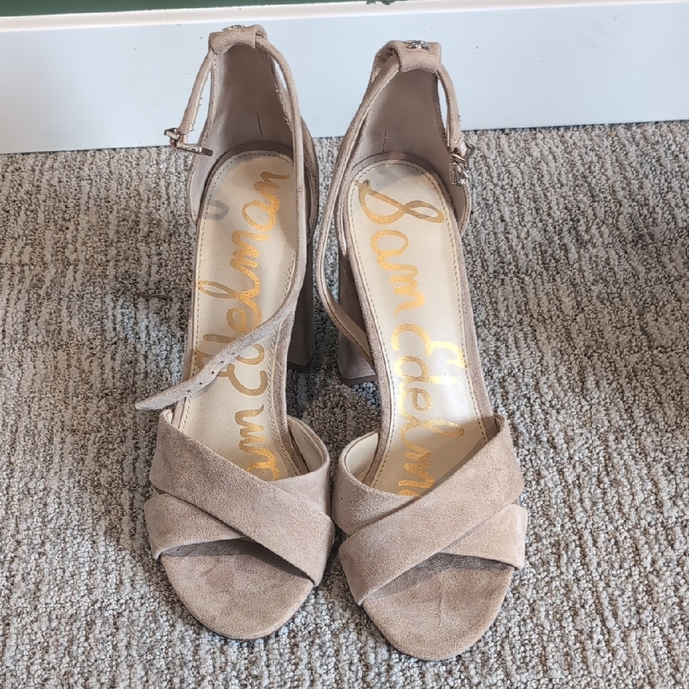 Sam Edelman Beige Strappy Heels